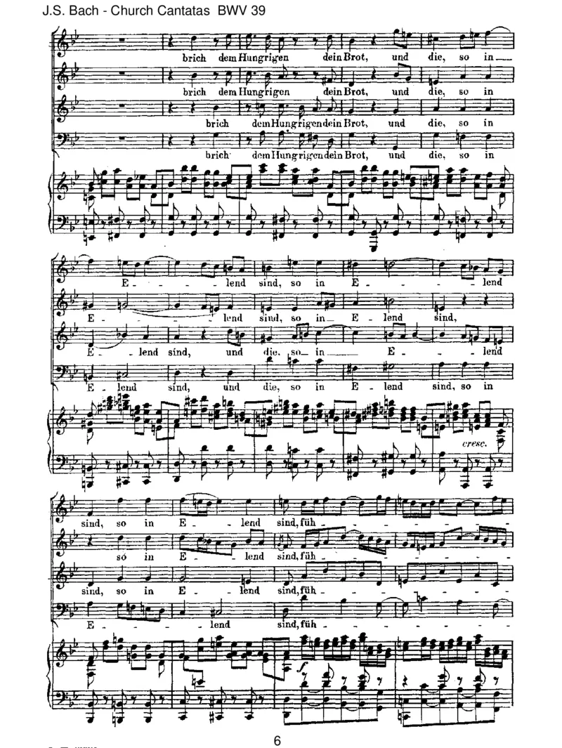 BWV39BrichdemHungrigendeinBrot_一万首著名钢琴曲谱哈农贝多芬合集视频教学电子版高清无水印可打印_1古典钢琴知名音乐家谱_巴赫钢琴谱全集_J.S巴赫作品全集_JohannSebastianBach(1685-1750)巴赫