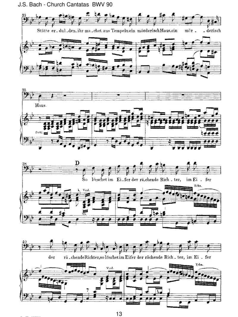 BWV90EsreisseteucheinschrecklichEnde_一万首著名钢琴曲谱哈农贝多芬合集视频教学电子版高清无水印可打印_1古典钢琴知名音乐家谱_巴赫钢琴谱全集_J.S巴赫作品全集