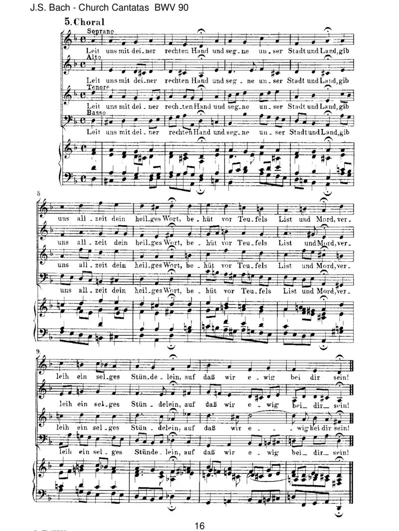 BWV90EsreisseteucheinschrecklichEnde_一万首著名钢琴曲谱哈农贝多芬合集视频教学电子版高清无水印可打印_1古典钢琴知名音乐家谱_巴赫钢琴谱全集_J.S巴赫作品全集