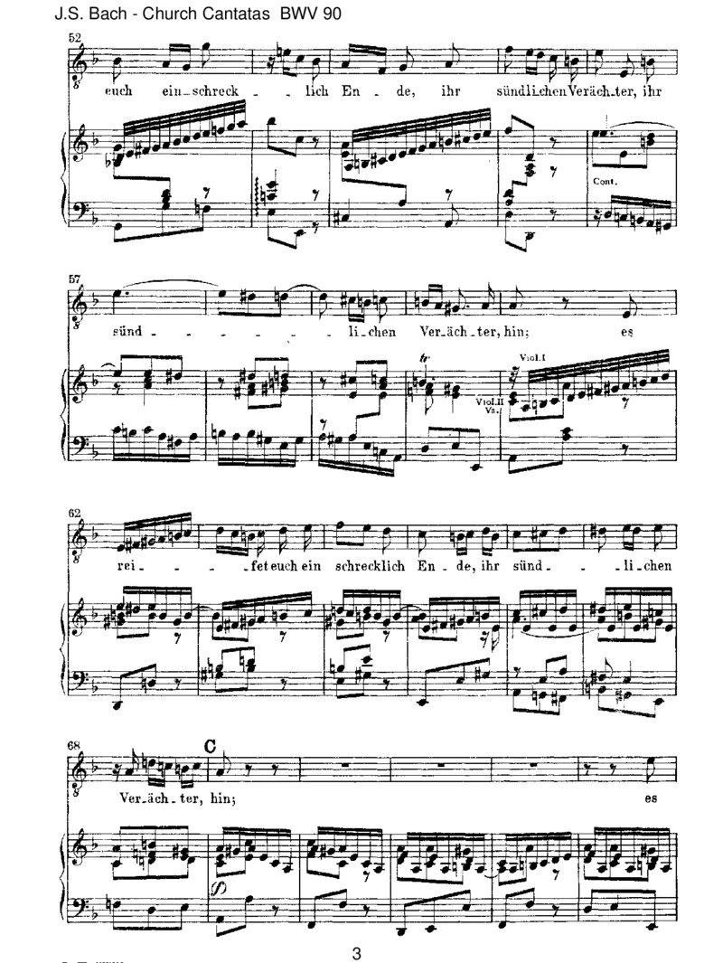 BWV90EsreisseteucheinschrecklichEnde_一万首著名钢琴曲谱哈农贝多芬合集视频教学电子版高清无水印可打印_1古典钢琴知名音乐家谱_巴赫钢琴谱全集_J.S巴赫作品全集