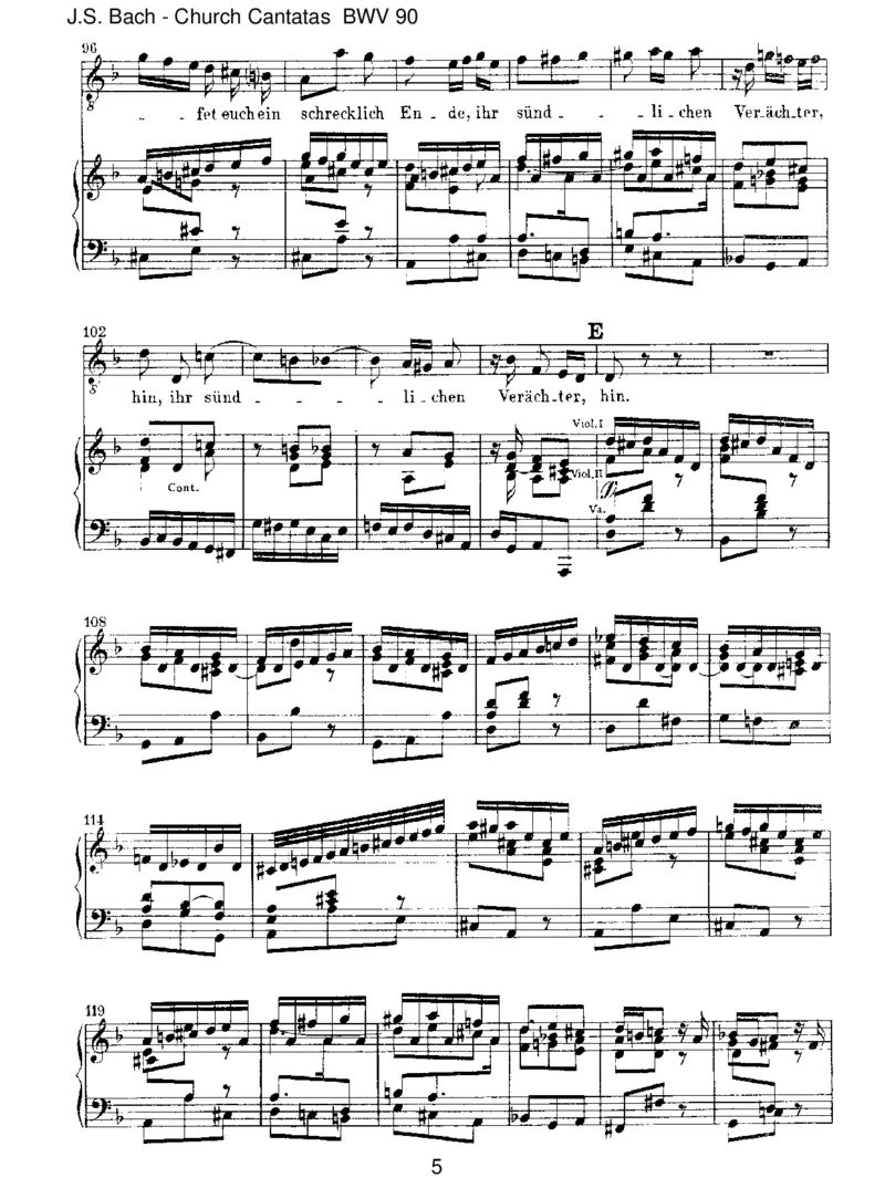 BWV90EsreisseteucheinschrecklichEnde_一万首著名钢琴曲谱哈农贝多芬合集视频教学电子版高清无水印可打印_1古典钢琴知名音乐家谱_巴赫钢琴谱全集_J.S巴赫作品全集