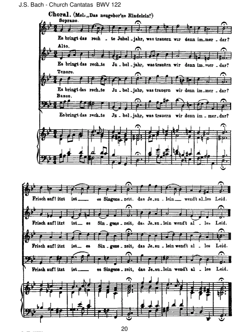 BWV122DasneugeborneKindelein_一万首著名钢琴曲谱哈农贝多芬合集视频教学电子版高清无水印可打印_1古典钢琴知名音乐家谱_巴赫钢琴谱全集_J.S巴赫作品全集_JohannSebastianBach(1685-1750)巴赫