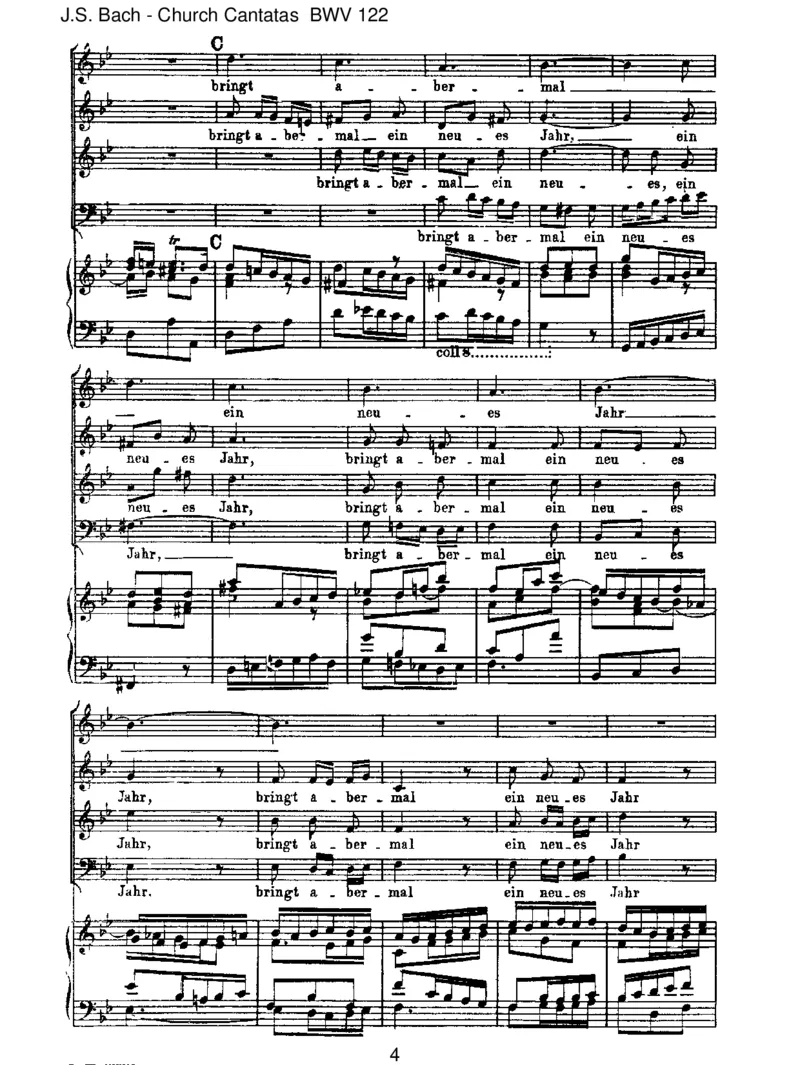 BWV122DasneugeborneKindelein_一万首著名钢琴曲谱哈农贝多芬合集视频教学电子版高清无水印可打印_1古典钢琴知名音乐家谱_巴赫钢琴谱全集_J.S巴赫作品全集_JohannSebastianBach(1685-1750)巴赫