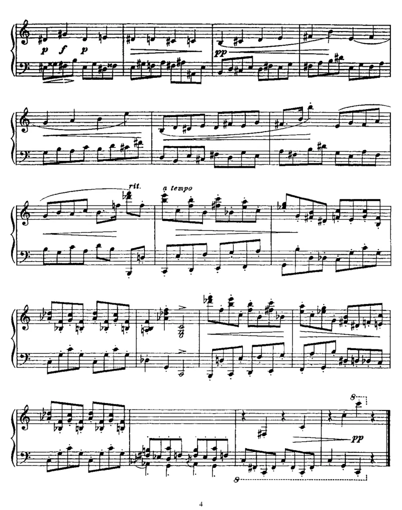 4Pieces,Op3_一万首著名钢琴曲谱哈农贝多芬合集视频教学电子版高清无水印可打印_1古典钢琴知名音乐家谱_普罗科菲耶夫钢琴谱全集_钢琴小品集