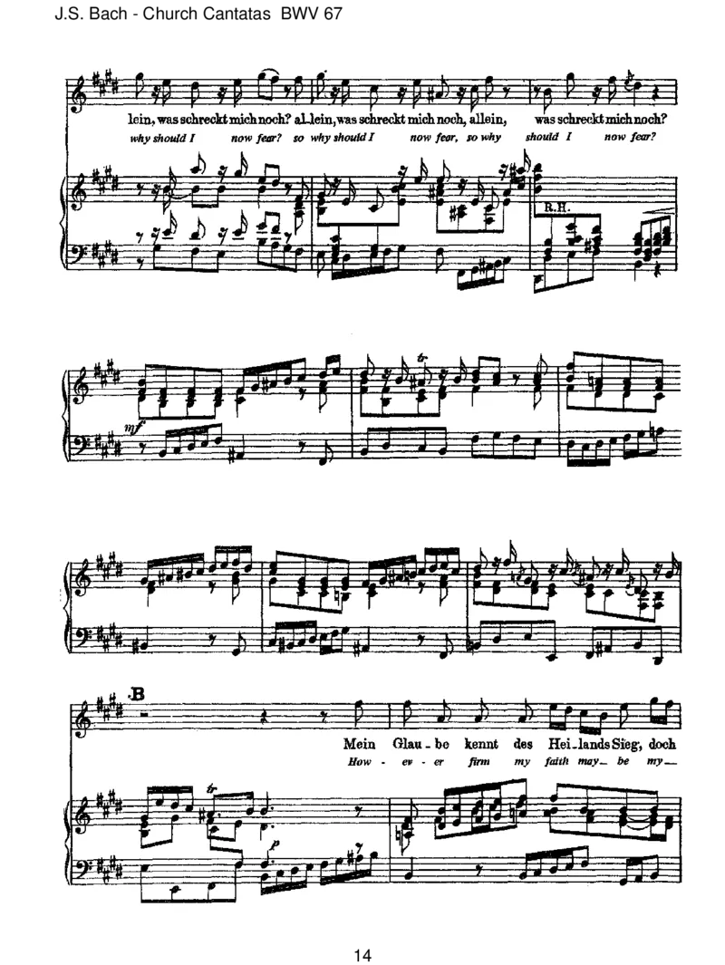 BWV67HaltimGed_chtnisJesumChrist_一万首著名钢琴曲谱哈农贝多芬合集视频教学电子版高清无水印可打印_1古典钢琴知名音乐家谱_巴赫钢琴谱全集_J.S巴赫作品全集