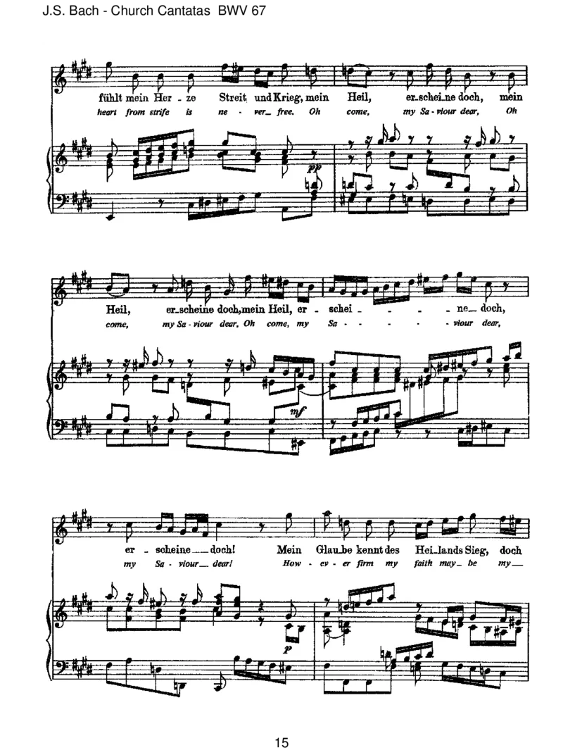 BWV67HaltimGed_chtnisJesumChrist_一万首著名钢琴曲谱哈农贝多芬合集视频教学电子版高清无水印可打印_1古典钢琴知名音乐家谱_巴赫钢琴谱全集_J.S巴赫作品全集