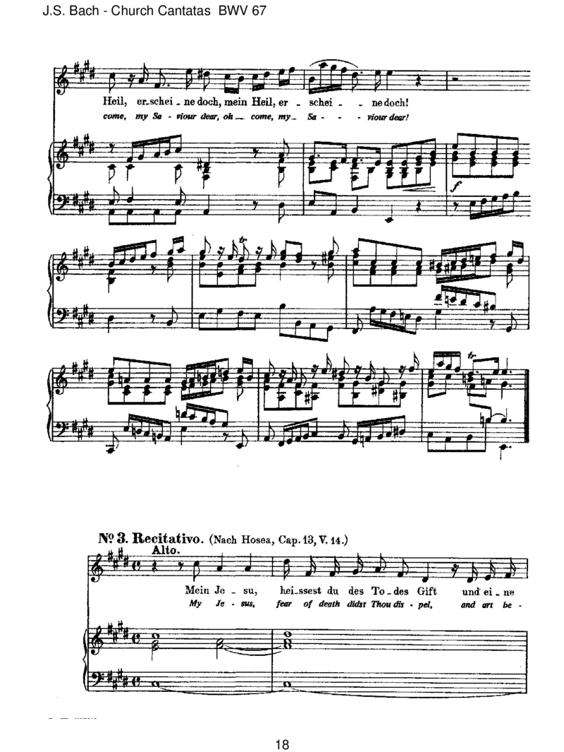 BWV67HaltimGed_chtnisJesumChrist_一万首著名钢琴曲谱哈农贝多芬合集视频教学电子版高清无水印可打印_1古典钢琴知名音乐家谱_巴赫钢琴谱全集_J.S巴赫作品全集