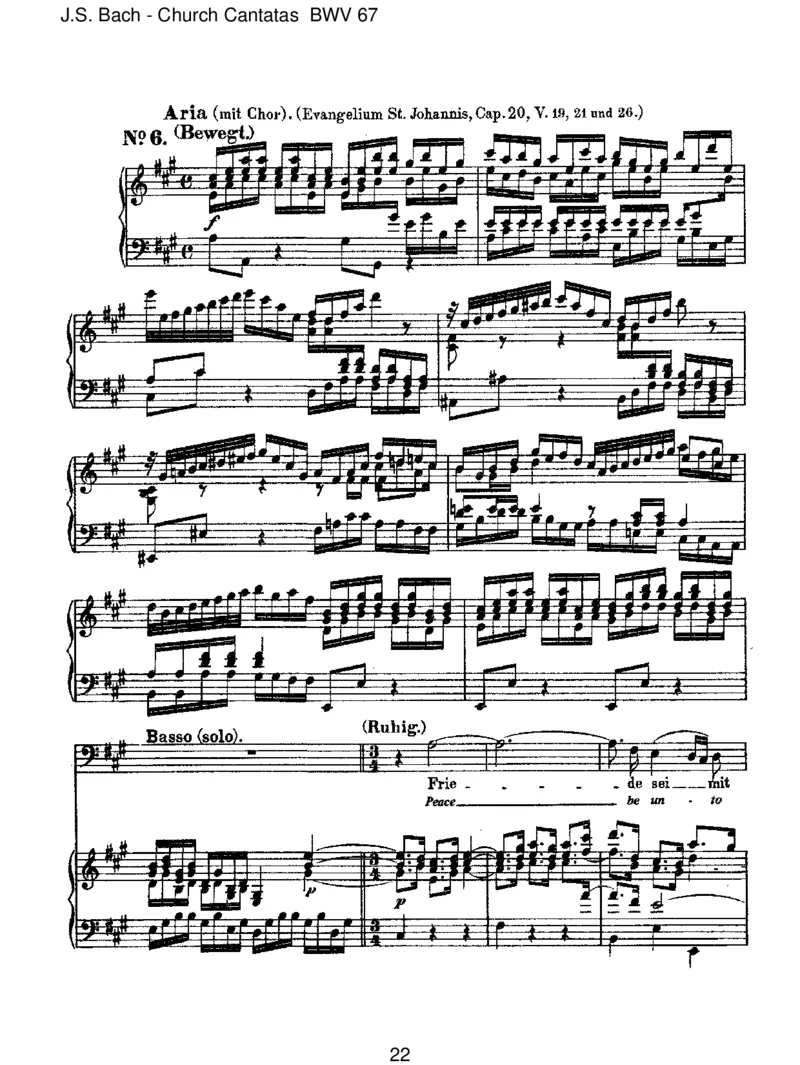 BWV67HaltimGed_chtnisJesumChrist_一万首著名钢琴曲谱哈农贝多芬合集视频教学电子版高清无水印可打印_1古典钢琴知名音乐家谱_巴赫钢琴谱全集_J.S巴赫作品全集