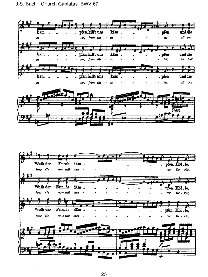 BWV67HaltimGed_chtnisJesumChrist_一万首著名钢琴曲谱哈农贝多芬合集视频教学电子版高清无水印可打印_1古典钢琴知名音乐家谱_巴赫钢琴谱全集_J.S巴赫作品全集