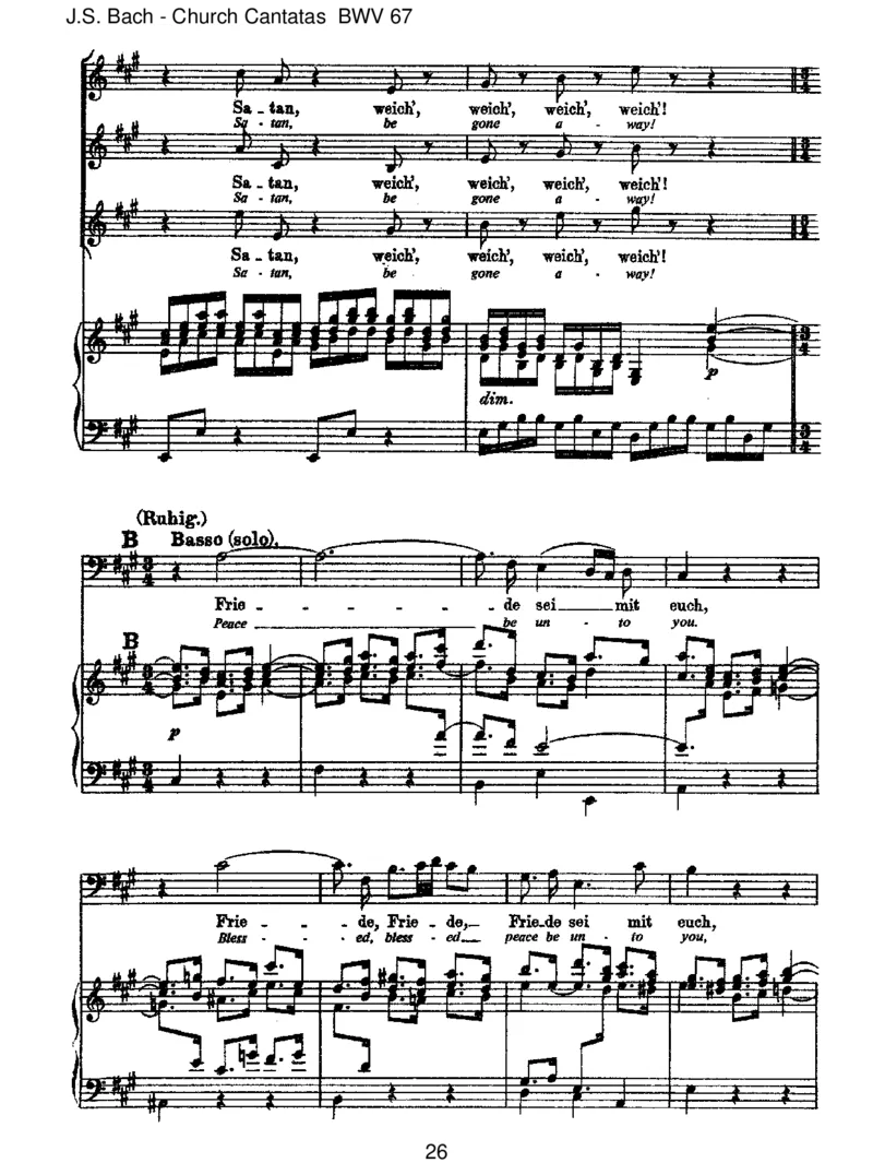 BWV67HaltimGed_chtnisJesumChrist_一万首著名钢琴曲谱哈农贝多芬合集视频教学电子版高清无水印可打印_1古典钢琴知名音乐家谱_巴赫钢琴谱全集_J.S巴赫作品全集