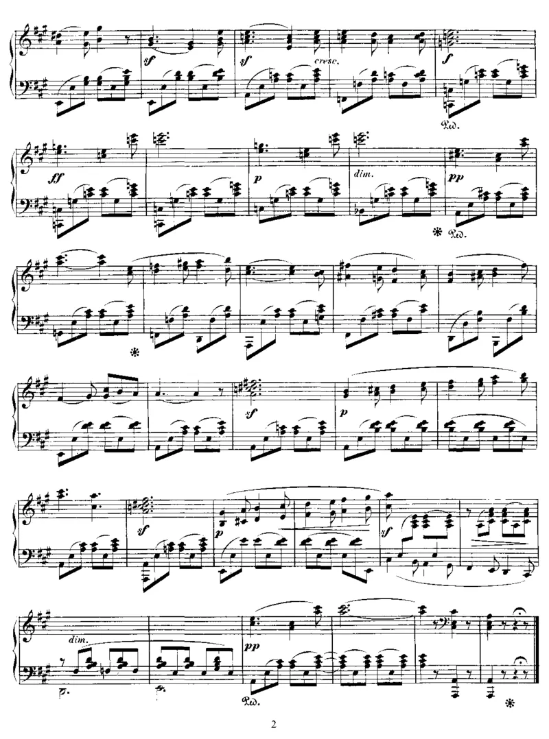 A大调&ldquo;威尼斯船歌&rdquo;（无编号）_一万首著名钢琴曲谱哈农贝多芬合集视频教学电子版高清无水印可打印_02现代钢琴谱合集_马克西姆钢琴谱全集_门德尔松钢琴谱全集