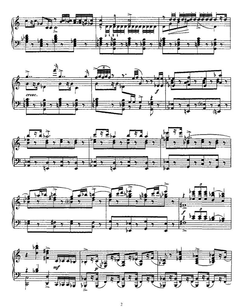 2PiecesfromTheLoveforThreeOranges,Op33_一万首著名钢琴曲谱哈农贝多芬合集视频教学电子版高清无水印可打印_1古典钢琴知名音乐家谱_普罗科菲耶夫钢琴谱全集