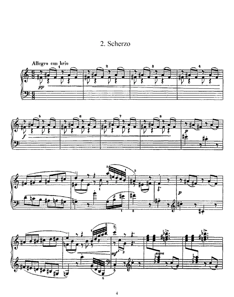 2PiecesfromTheLoveforThreeOranges,Op33_一万首著名钢琴曲谱哈农贝多芬合集视频教学电子版高清无水印可打印_1古典钢琴知名音乐家谱_普罗科菲耶夫钢琴谱全集