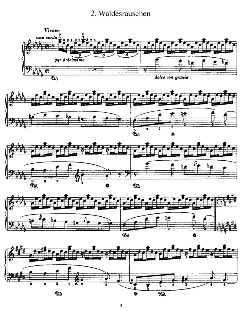 2ConcertEtudes(Gnomenreigen,Waldesrauschen)_一万首著名钢琴曲谱哈农贝多芬合集视频教学电子版高清无水印可打印_1古典钢琴知名音乐家谱_李斯特钢琴谱全集_各种练习曲！！！！