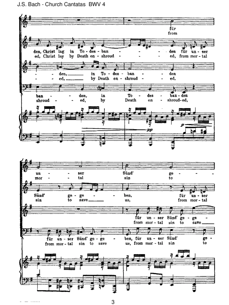 BWV4ChristlaginTodesBanden_一万首著名钢琴曲谱哈农贝多芬合集视频教学电子版高清无水印可打印_1古典钢琴知名音乐家谱_巴赫钢琴谱全集_J.S巴赫作品全集_JohannSebastianBach(1685-1750)巴赫