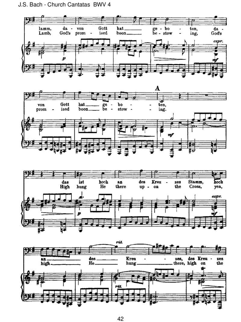 BWV4ChristlaginTodesBanden_一万首著名钢琴曲谱哈农贝多芬合集视频教学电子版高清无水印可打印_1古典钢琴知名音乐家谱_巴赫钢琴谱全集_J.S巴赫作品全集_JohannSebastianBach(1685-1750)巴赫