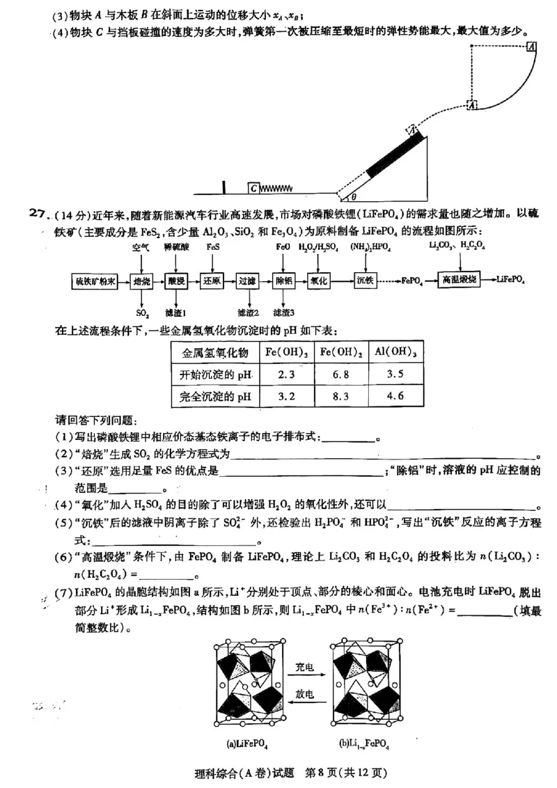 山西省晋中市2024届高三下学期5月高考适应训练考试理科综合试卷_2024年5月_01按日期_11号_2024届山西省晋中市高三下学期5月高考适应训练考试