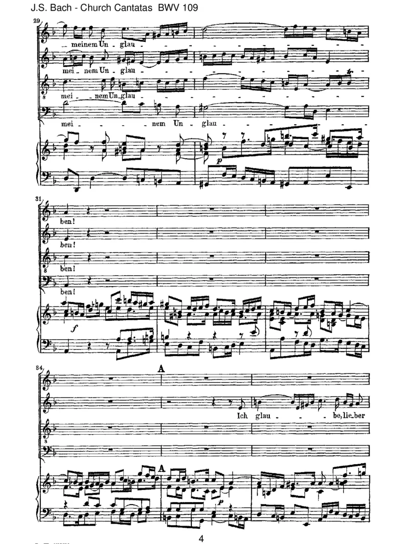 BWV109Ichglaube,lieberHerr,hilfmeinemUnglauben_一万首著名钢琴曲谱哈农贝多芬合集视频教学电子版高清无水印可打印_1古典钢琴知名音乐家谱_巴赫钢琴谱全集_J.S巴赫作品全集
