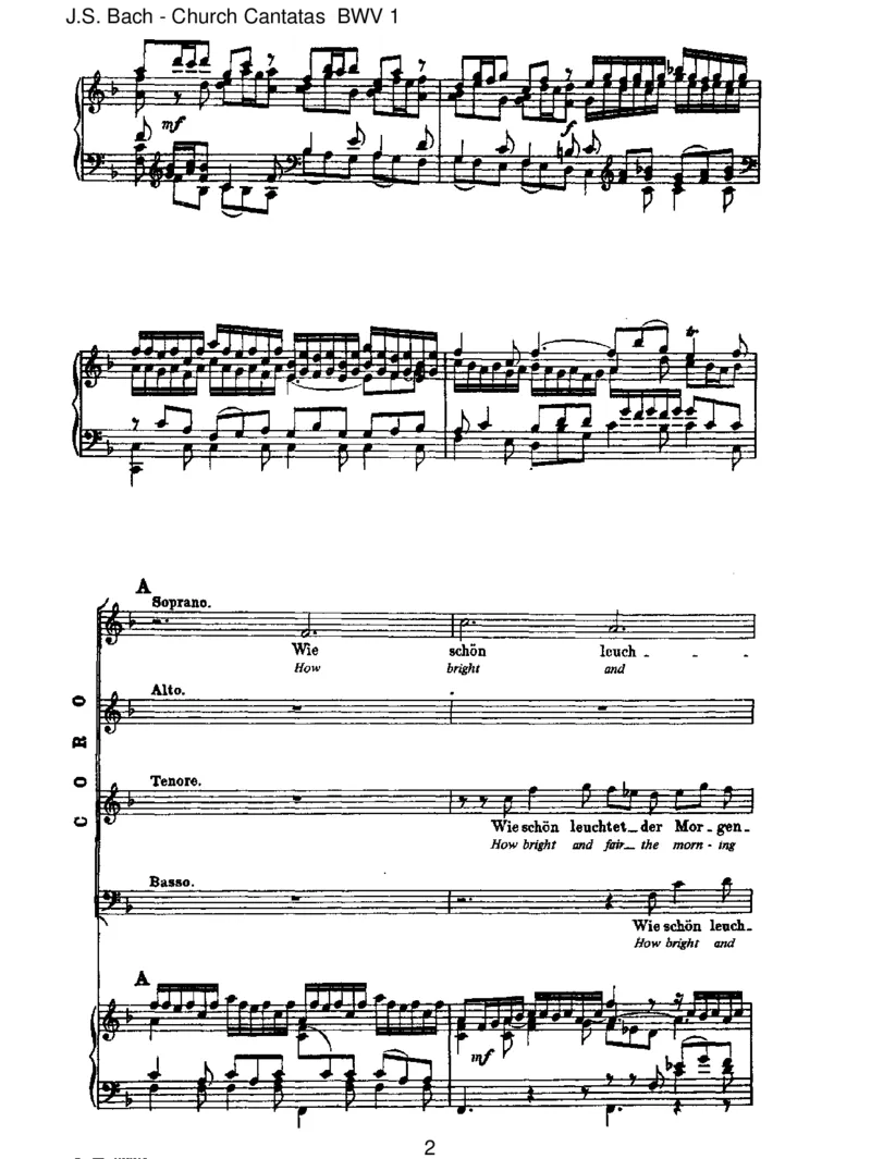 BWV1Wiesch_nleuchtetderMorgenstern_一万首著名钢琴曲谱哈农贝多芬合集视频教学电子版高清无水印可打印_1古典钢琴知名音乐家谱_巴赫钢琴谱全集_J.S巴赫作品全集
