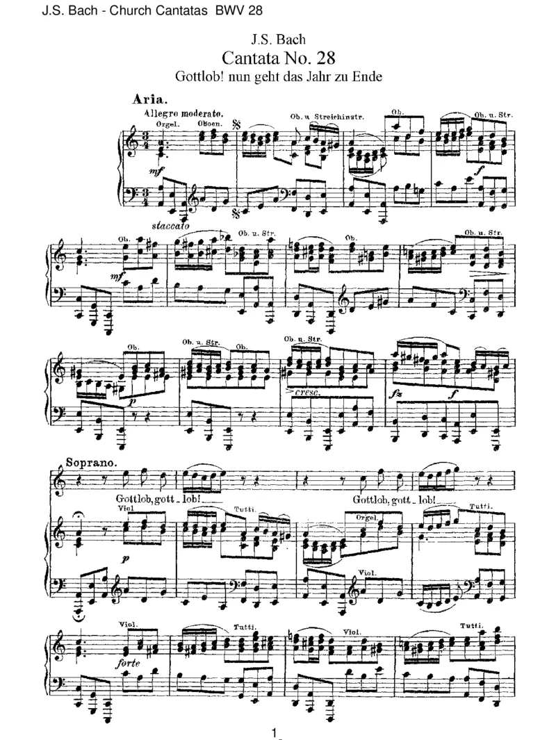 BWV28Gottlob!nungehtdasJahrzuEnde_一万首著名钢琴曲谱哈农贝多芬合集视频教学电子版高清无水印可打印_1古典钢琴知名音乐家谱_巴赫钢琴谱全集_J.S巴赫作品全集