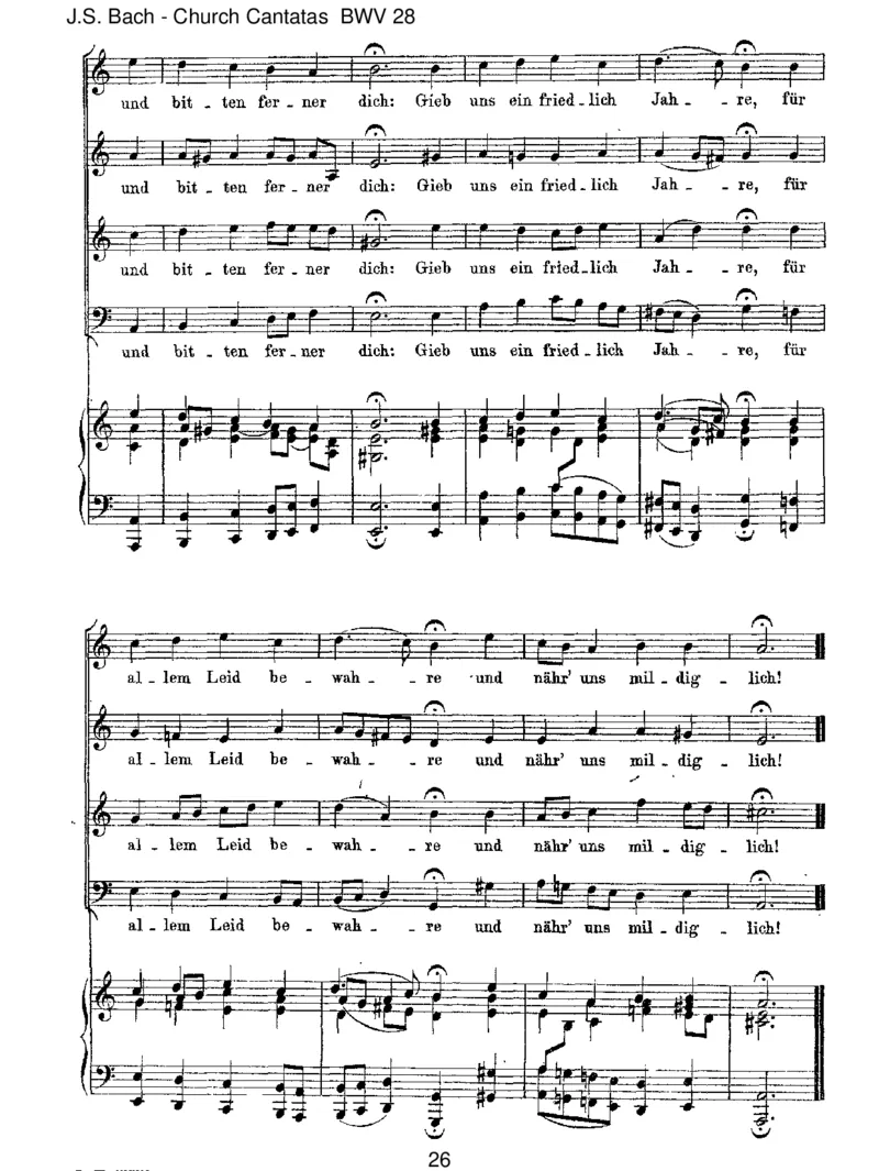 BWV28Gottlob!nungehtdasJahrzuEnde_一万首著名钢琴曲谱哈农贝多芬合集视频教学电子版高清无水印可打印_1古典钢琴知名音乐家谱_巴赫钢琴谱全集_J.S巴赫作品全集