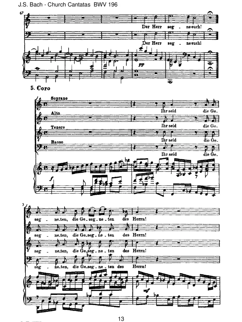 BWV196DerHerrdenketanuns(Psalm115)_一万首著名钢琴曲谱哈农贝多芬合集视频教学电子版高清无水印可打印_1古典钢琴知名音乐家谱_巴赫钢琴谱全集_J.S巴赫作品全集