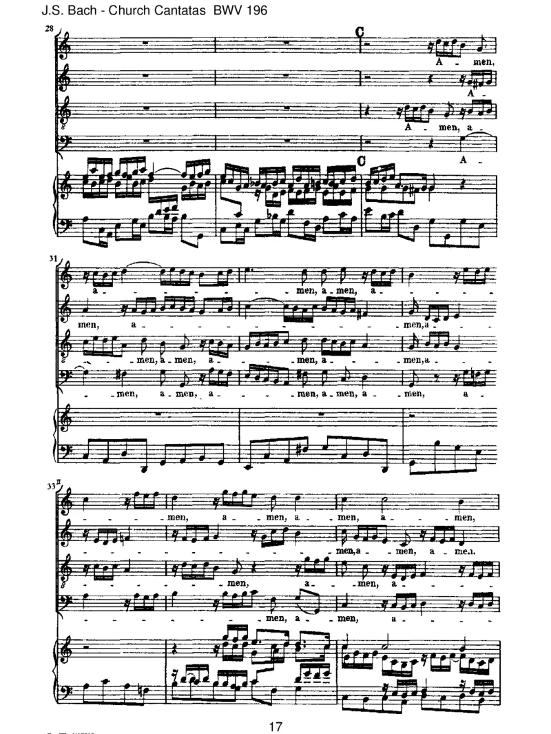 BWV196DerHerrdenketanuns(Psalm115)_一万首著名钢琴曲谱哈农贝多芬合集视频教学电子版高清无水印可打印_1古典钢琴知名音乐家谱_巴赫钢琴谱全集_J.S巴赫作品全集