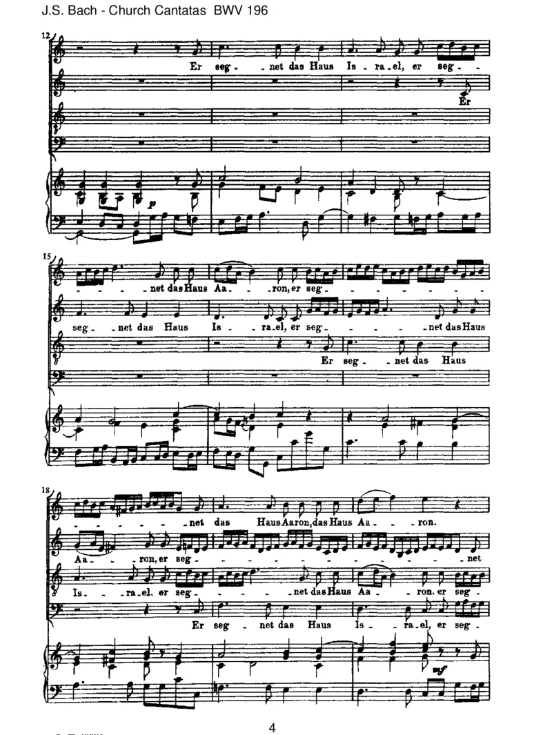 BWV196DerHerrdenketanuns(Psalm115)_一万首著名钢琴曲谱哈农贝多芬合集视频教学电子版高清无水印可打印_1古典钢琴知名音乐家谱_巴赫钢琴谱全集_J.S巴赫作品全集