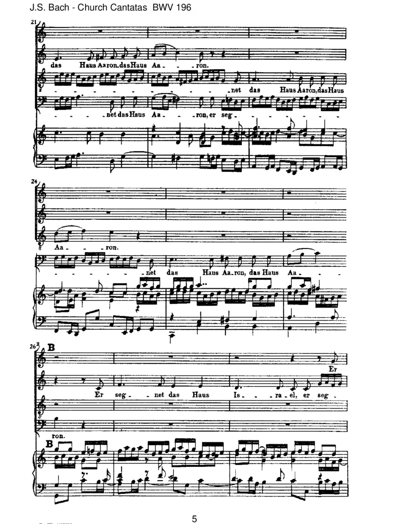BWV196DerHerrdenketanuns(Psalm115)_一万首著名钢琴曲谱哈农贝多芬合集视频教学电子版高清无水印可打印_1古典钢琴知名音乐家谱_巴赫钢琴谱全集_J.S巴赫作品全集