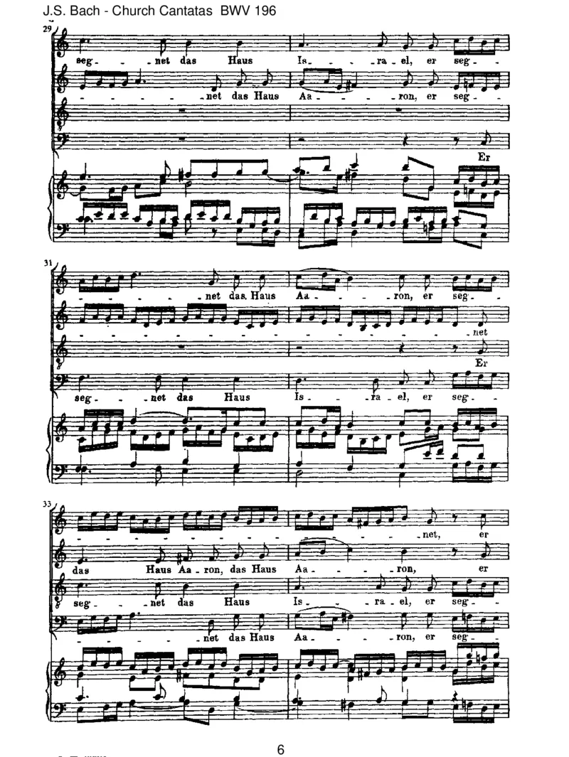 BWV196DerHerrdenketanuns(Psalm115)_一万首著名钢琴曲谱哈农贝多芬合集视频教学电子版高清无水印可打印_1古典钢琴知名音乐家谱_巴赫钢琴谱全集_J.S巴赫作品全集