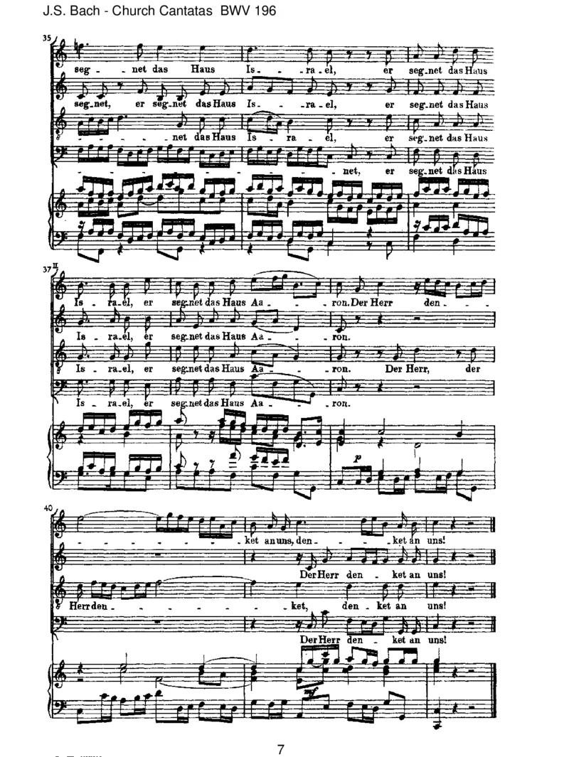 BWV196DerHerrdenketanuns(Psalm115)_一万首著名钢琴曲谱哈农贝多芬合集视频教学电子版高清无水印可打印_1古典钢琴知名音乐家谱_巴赫钢琴谱全集_J.S巴赫作品全集