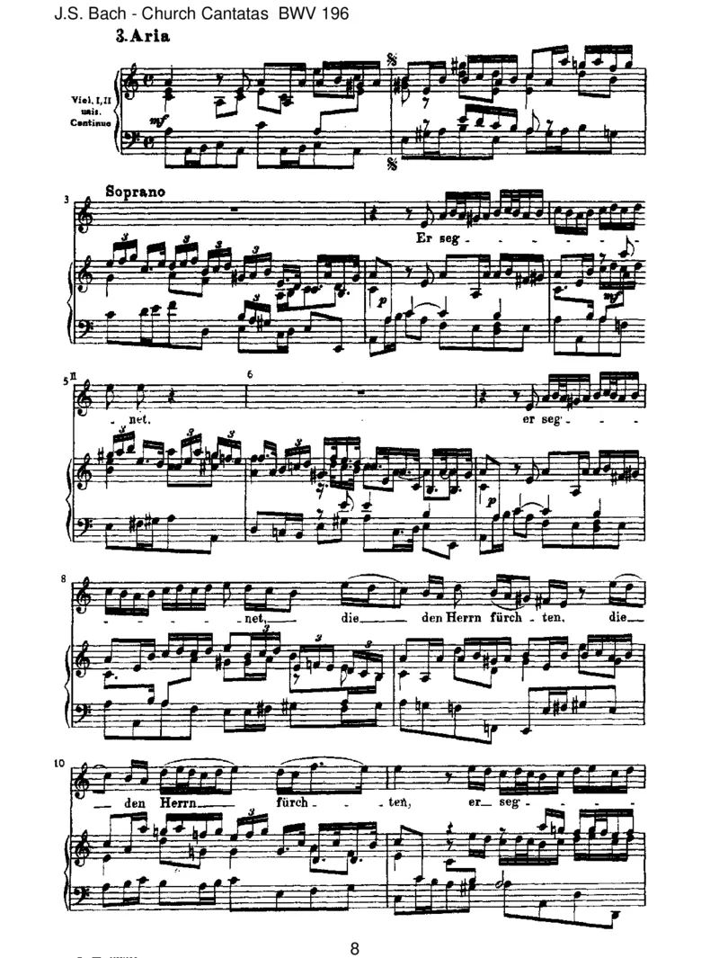 BWV196DerHerrdenketanuns(Psalm115)_一万首著名钢琴曲谱哈农贝多芬合集视频教学电子版高清无水印可打印_1古典钢琴知名音乐家谱_巴赫钢琴谱全集_J.S巴赫作品全集