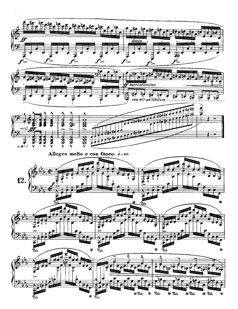 ChopinEtudesOp.25_一万首著名钢琴曲谱哈农贝多芬合集视频教学电子版高清无水印可打印_1古典钢琴知名音乐家谱_肖邦钢琴谱全集_肖练