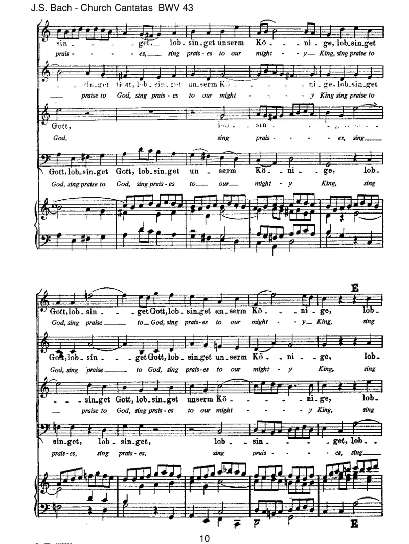 BWV43Gottf_hretaufmitJauchzen_一万首著名钢琴曲谱哈农贝多芬合集视频教学电子版高清无水印可打印_1古典钢琴知名音乐家谱_巴赫钢琴谱全集_J.S巴赫作品全集_JohannSebastianBach(1685-1750)巴赫