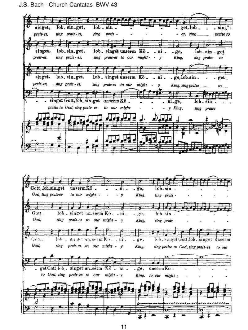 BWV43Gottf_hretaufmitJauchzen_一万首著名钢琴曲谱哈农贝多芬合集视频教学电子版高清无水印可打印_1古典钢琴知名音乐家谱_巴赫钢琴谱全集_J.S巴赫作品全集_JohannSebastianBach(1685-1750)巴赫