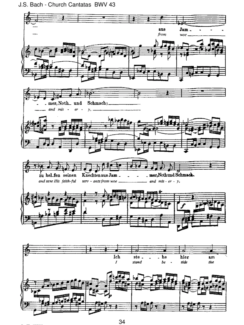 BWV43Gottf_hretaufmitJauchzen_一万首著名钢琴曲谱哈农贝多芬合集视频教学电子版高清无水印可打印_1古典钢琴知名音乐家谱_巴赫钢琴谱全集_J.S巴赫作品全集_JohannSebastianBach(1685-1750)巴赫