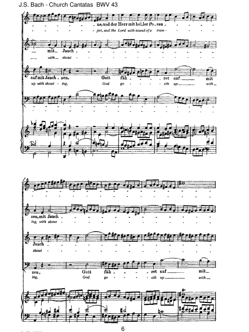 BWV43Gottf_hretaufmitJauchzen_一万首著名钢琴曲谱哈农贝多芬合集视频教学电子版高清无水印可打印_1古典钢琴知名音乐家谱_巴赫钢琴谱全集_J.S巴赫作品全集_JohannSebastianBach(1685-1750)巴赫