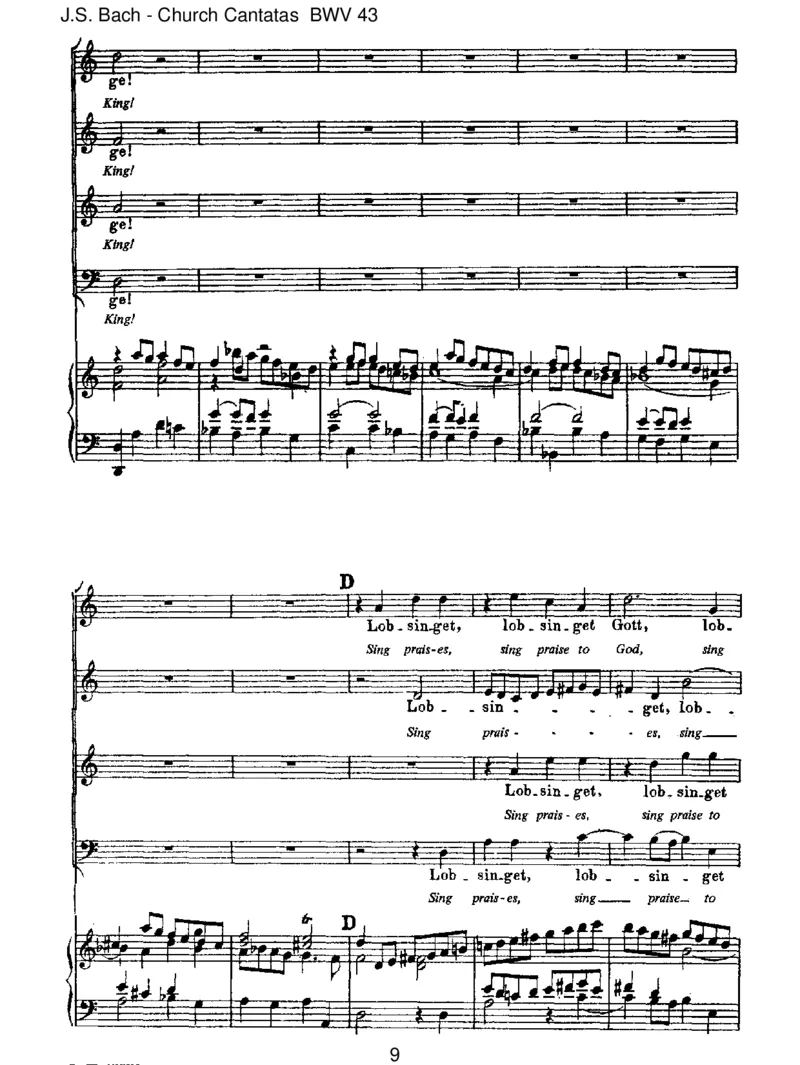 BWV43Gottf_hretaufmitJauchzen_一万首著名钢琴曲谱哈农贝多芬合集视频教学电子版高清无水印可打印_1古典钢琴知名音乐家谱_巴赫钢琴谱全集_J.S巴赫作品全集_JohannSebastianBach(1685-1750)巴赫