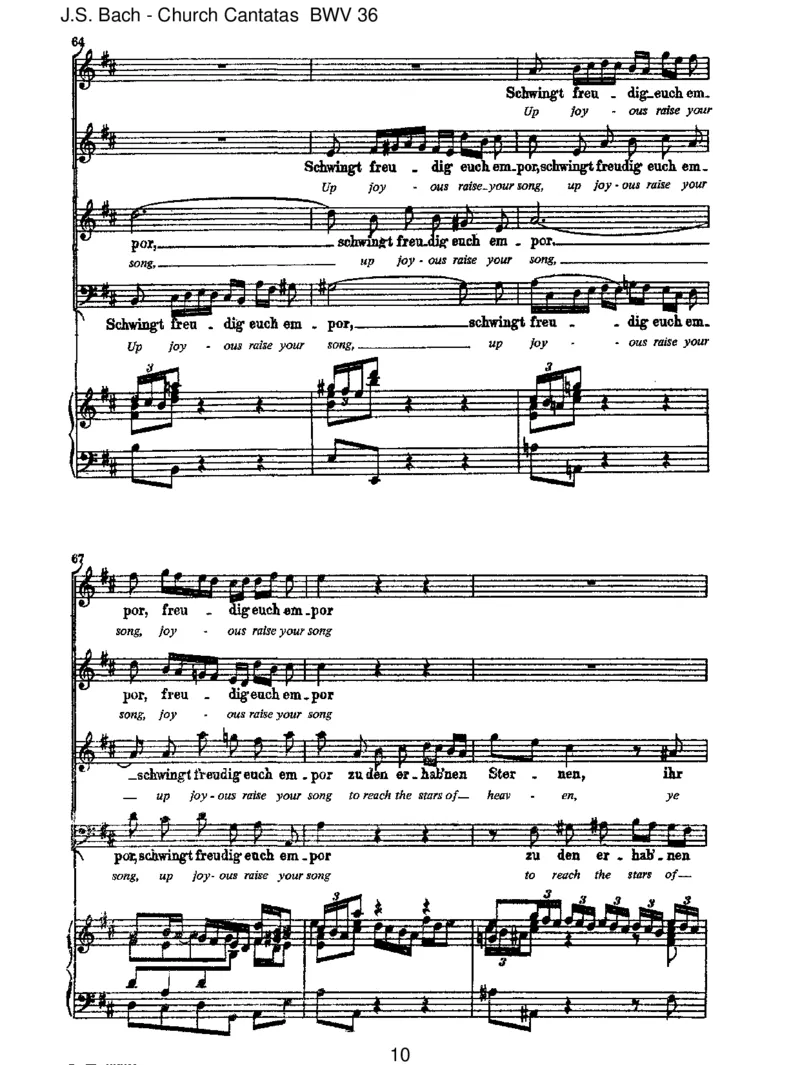 BWV36Schwingtfreudigeuchempor_一万首著名钢琴曲谱哈农贝多芬合集视频教学电子版高清无水印可打印_1古典钢琴知名音乐家谱_巴赫钢琴谱全集_J.S巴赫作品全集_JohannSebastianBach(1685-1750)巴赫