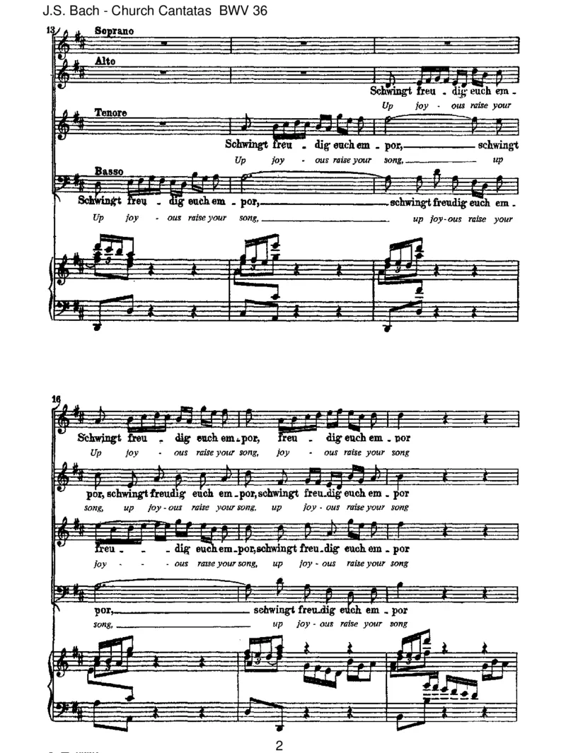 BWV36Schwingtfreudigeuchempor_一万首著名钢琴曲谱哈农贝多芬合集视频教学电子版高清无水印可打印_1古典钢琴知名音乐家谱_巴赫钢琴谱全集_J.S巴赫作品全集_JohannSebastianBach(1685-1750)巴赫