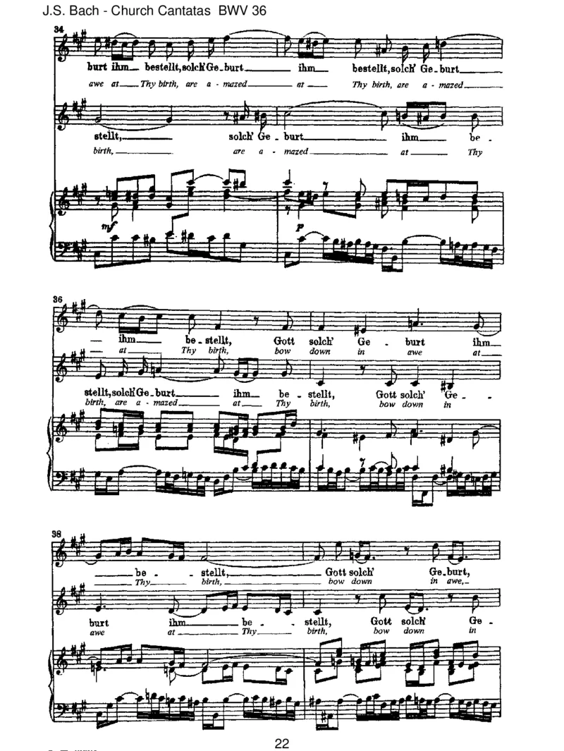 BWV36Schwingtfreudigeuchempor_一万首著名钢琴曲谱哈农贝多芬合集视频教学电子版高清无水印可打印_1古典钢琴知名音乐家谱_巴赫钢琴谱全集_J.S巴赫作品全集_JohannSebastianBach(1685-1750)巴赫