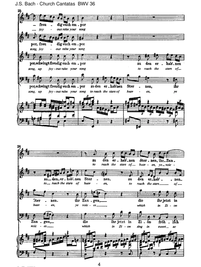 BWV36Schwingtfreudigeuchempor_一万首著名钢琴曲谱哈农贝多芬合集视频教学电子版高清无水印可打印_1古典钢琴知名音乐家谱_巴赫钢琴谱全集_J.S巴赫作品全集_JohannSebastianBach(1685-1750)巴赫