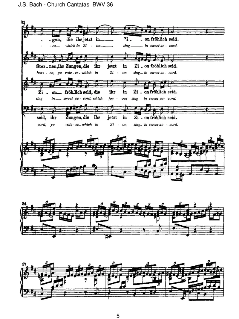 BWV36Schwingtfreudigeuchempor_一万首著名钢琴曲谱哈农贝多芬合集视频教学电子版高清无水印可打印_1古典钢琴知名音乐家谱_巴赫钢琴谱全集_J.S巴赫作品全集_JohannSebastianBach(1685-1750)巴赫