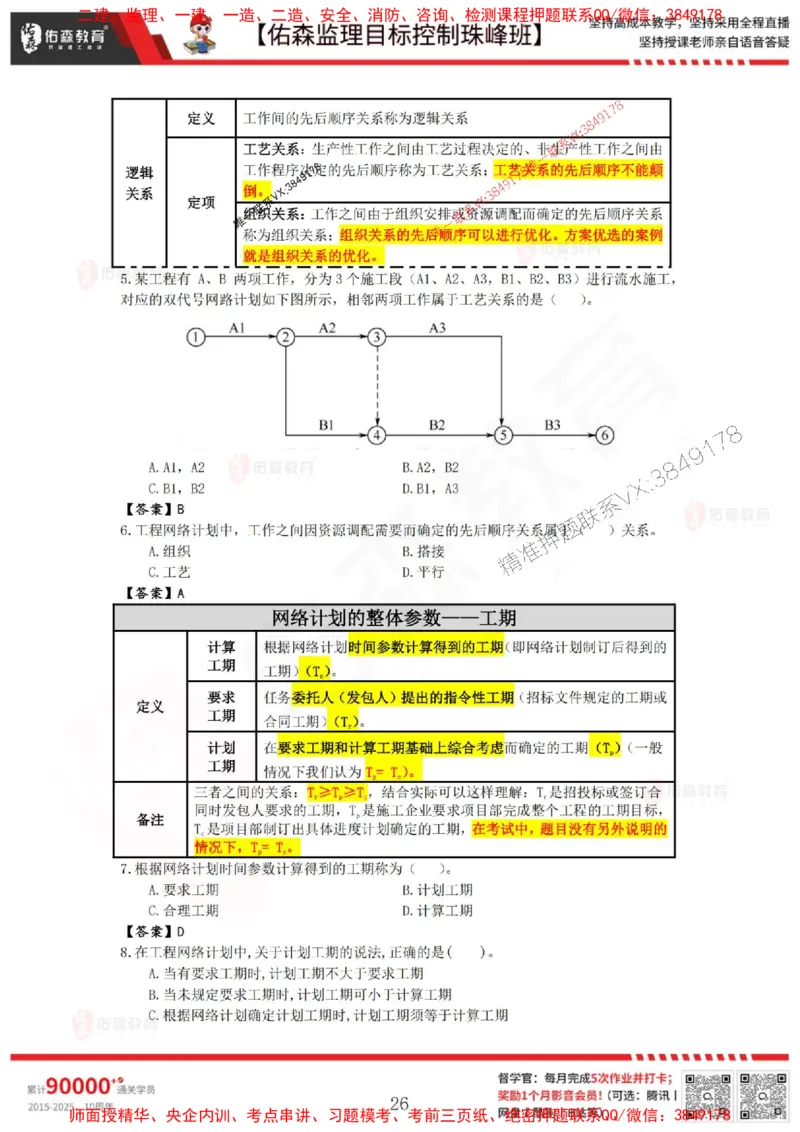 5月2日佑森监理目标控制珠峰班VIP作业答案_1_监理工程师_2025监理工程师_2025年监理工程师SVIP_2025年监理土建控制SVIP_02-基础精讲✿高端面授✿深度强化