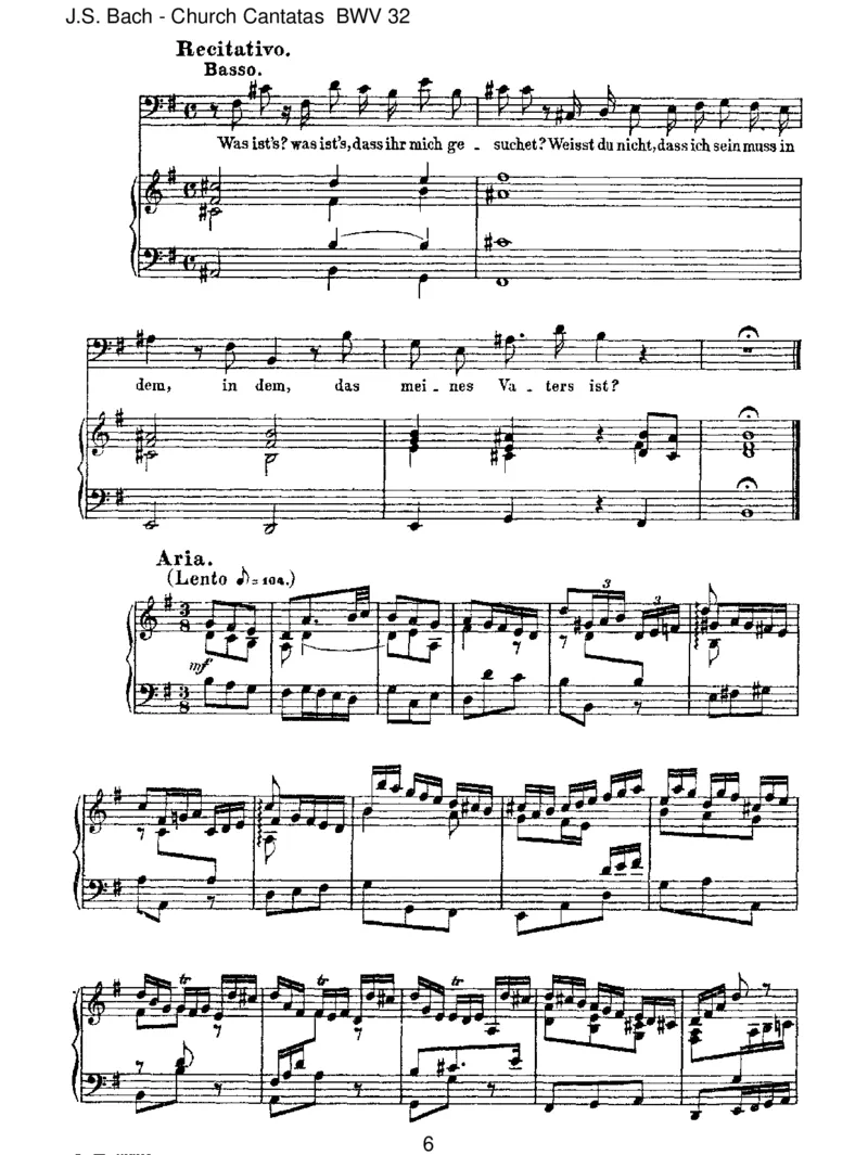 BWV32LiebsterJesu,meinVerlangen_一万首著名钢琴曲谱哈农贝多芬合集视频教学电子版高清无水印可打印_1古典钢琴知名音乐家谱_巴赫钢琴谱全集_J.S巴赫作品全集_JohannSebastianBach(1685-1750)巴赫