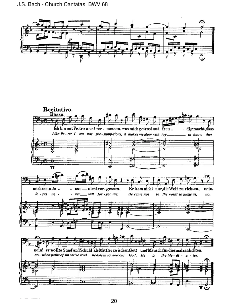BWV68AlsohatGottdieWeltgeliebt_一万首著名钢琴曲谱哈农贝多芬合集视频教学电子版高清无水印可打印_1古典钢琴知名音乐家谱_巴赫钢琴谱全集_J.S巴赫作品全集_JohannSebastianBach(1685-1750)巴赫