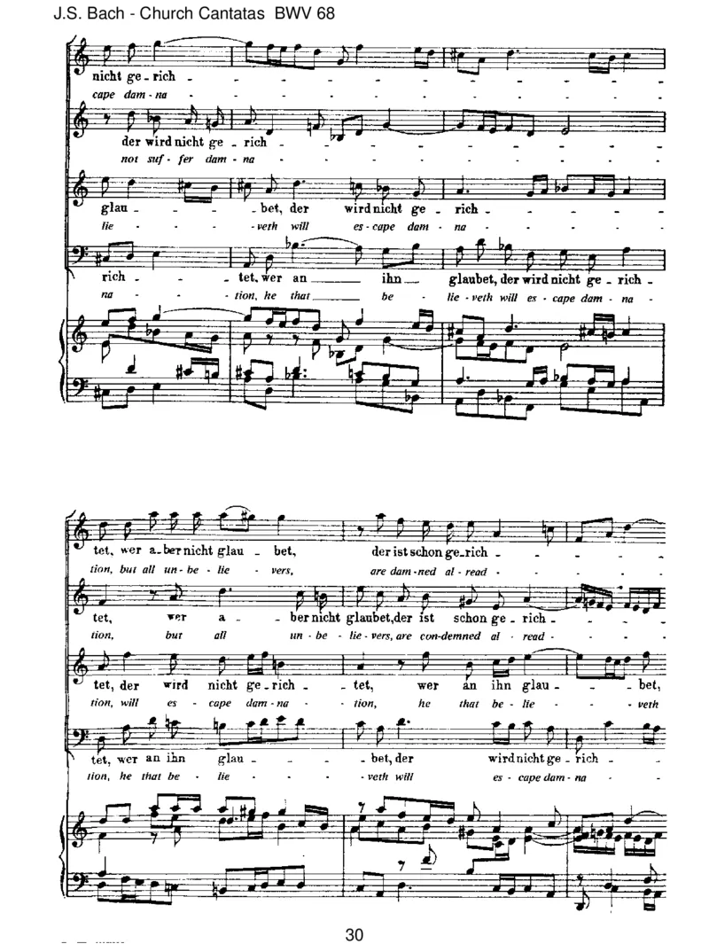 BWV68AlsohatGottdieWeltgeliebt_一万首著名钢琴曲谱哈农贝多芬合集视频教学电子版高清无水印可打印_1古典钢琴知名音乐家谱_巴赫钢琴谱全集_J.S巴赫作品全集_JohannSebastianBach(1685-1750)巴赫