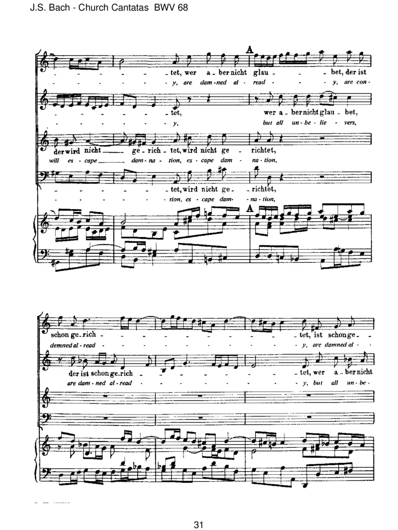 BWV68AlsohatGottdieWeltgeliebt_一万首著名钢琴曲谱哈农贝多芬合集视频教学电子版高清无水印可打印_1古典钢琴知名音乐家谱_巴赫钢琴谱全集_J.S巴赫作品全集_JohannSebastianBach(1685-1750)巴赫