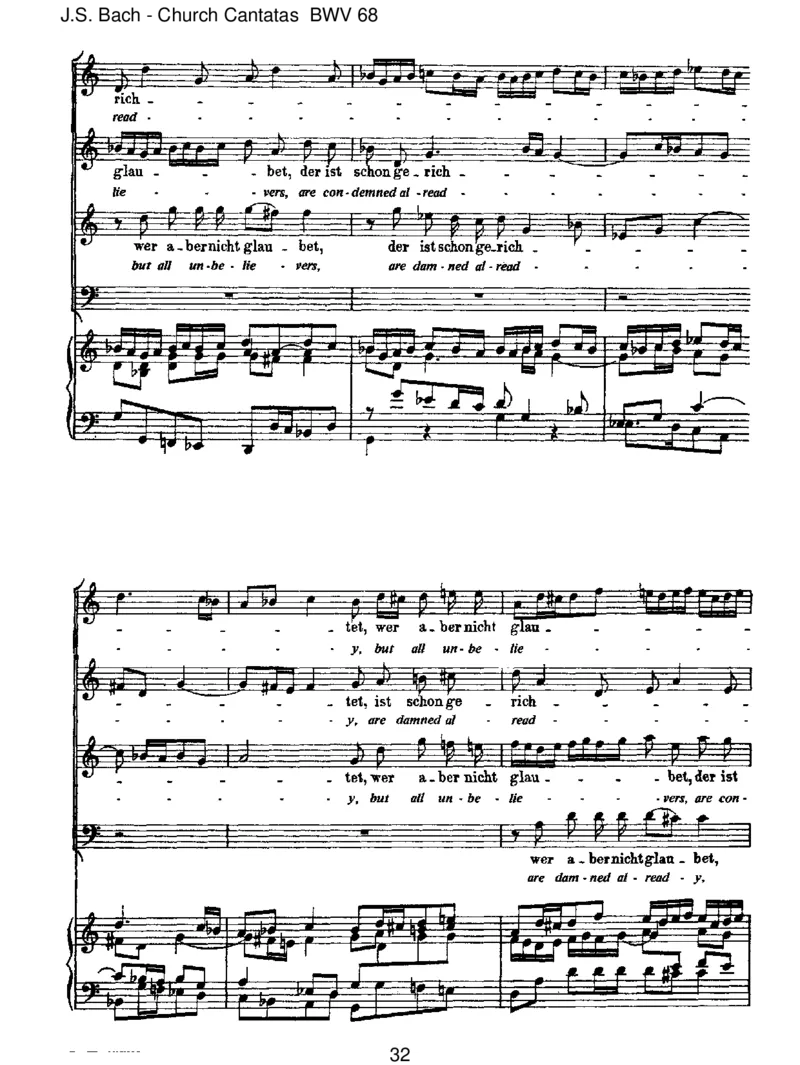BWV68AlsohatGottdieWeltgeliebt_一万首著名钢琴曲谱哈农贝多芬合集视频教学电子版高清无水印可打印_1古典钢琴知名音乐家谱_巴赫钢琴谱全集_J.S巴赫作品全集_JohannSebastianBach(1685-1750)巴赫