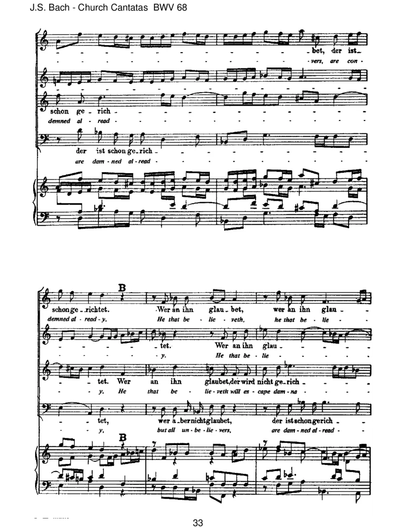 BWV68AlsohatGottdieWeltgeliebt_一万首著名钢琴曲谱哈农贝多芬合集视频教学电子版高清无水印可打印_1古典钢琴知名音乐家谱_巴赫钢琴谱全集_J.S巴赫作品全集_JohannSebastianBach(1685-1750)巴赫